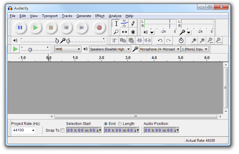 audacity recording software